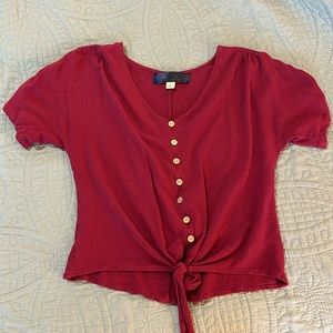Maroon XS crop top